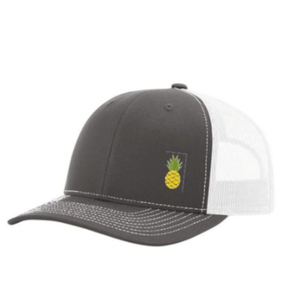 Hawaiian Bros Mesh Hat Charcoal/White